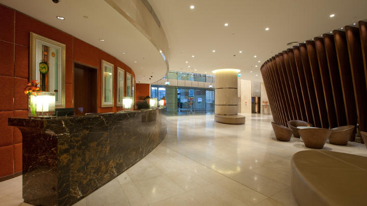採用飛利浦照明的杜拜飯店接待區