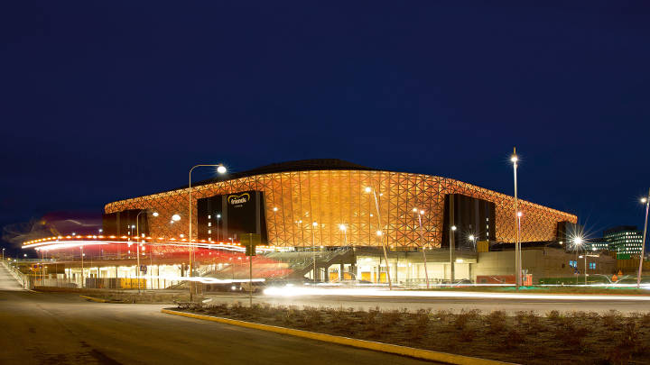 瑞典 Friends 體育館讓人印象深刻的外牆採用飛利浦照明設備