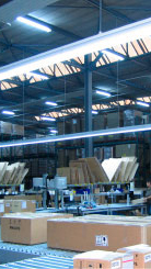 倉庫使用高效節能的飛利浦動態照明