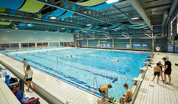 荷蘭費嫩達爾 (Veenendaal) 明亮舒適的游泳池與暢泳其中的泳客