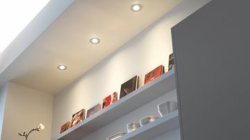 聚光燈用於突出衣櫃